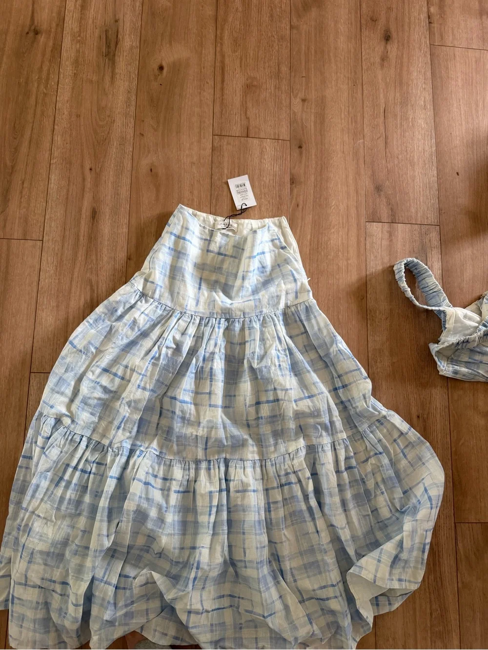 Showpo Light Blue Plaid matching set